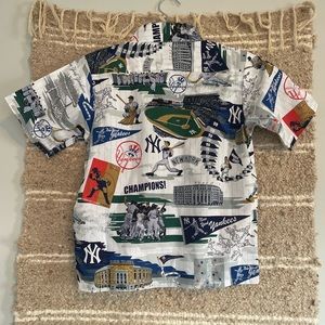 Yankees 100% Cotton Kids Button Down T-shirt